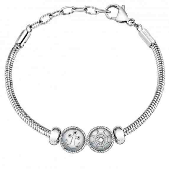 Morellato Námořnický ocelový náramek na přívěsky Drops SCZ1190 + 2 měsíce na vrácení zboží