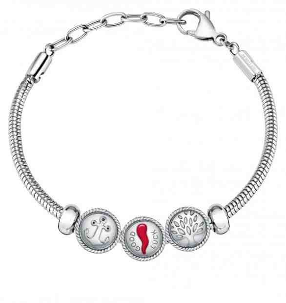Morellato Stylový ocelový náramek na přívěsky pro štěstí Drops SCZ1191 + 2 měsíce na vrácení zboží