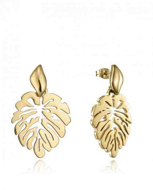Viceroy Pozlacené náušnice Listy Chic 15114E01012 + 2 měsíce na vrácení zboží