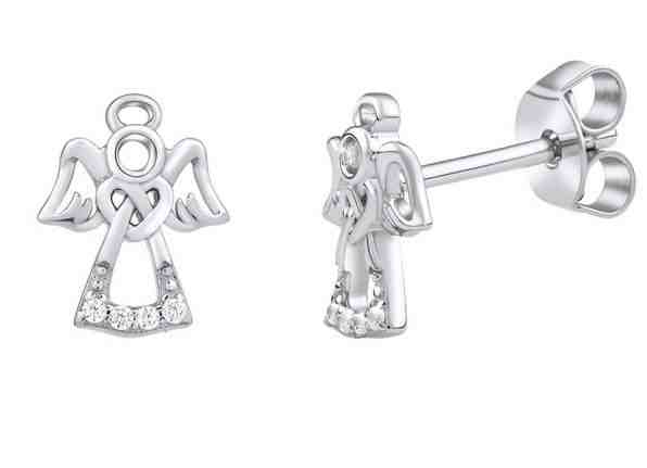 Silvego Jemné stříbrné náušnice s čirými zirkony MW2233E + 2 měsíce na vrácení zboží