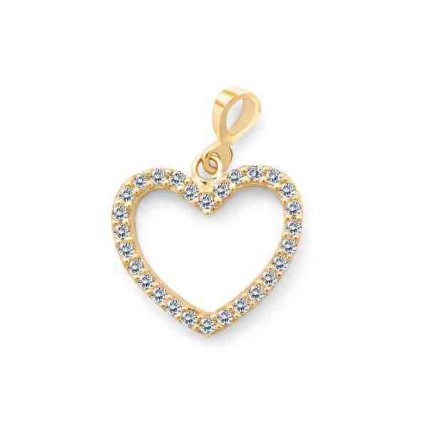 Beneto Exclusive Třpytivý přívěsek ze žlutého zlata AUH0007-G-WH-0110 + 2 měsíce na vrácení zboží