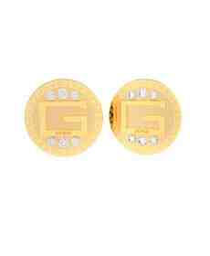 Guess Pozlacené náušnice pecky G Solitaire JUBE01028JWYGT/U + 2 měsíce na vrácení zboží