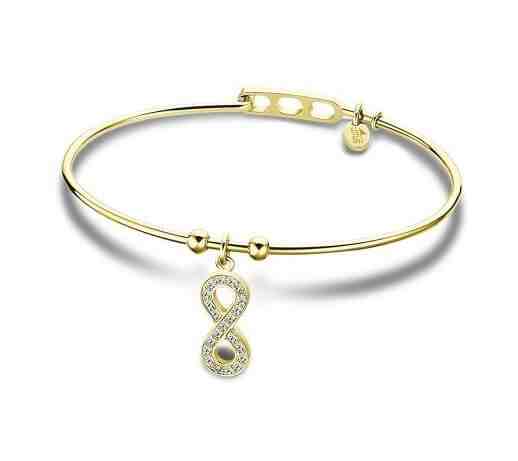 Lotus Style Pevný pozlacený náramek s přívěskem Nekonečno Millennial LS2120-2/2 + 2 měsíce na vrácení zboží