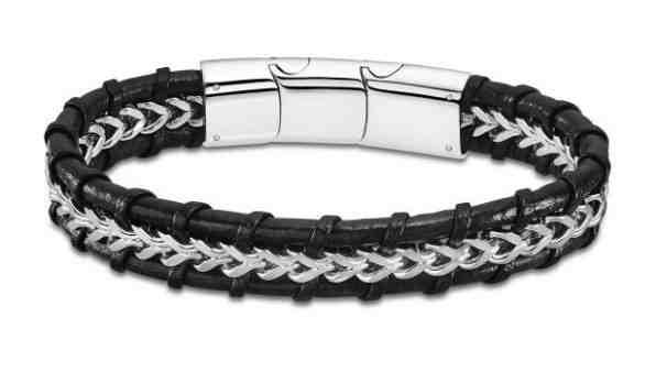 Lotus Style Stylový pánský kožený náramek Men Basic LS2198-2/1 + 2 měsíce na vrácení zboží