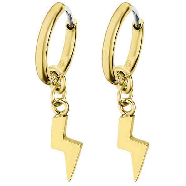 Lotus Style Stylové pozlacené náušnice s bleskem LS2228-4/2 + 2 měsíce na vrácení zboží