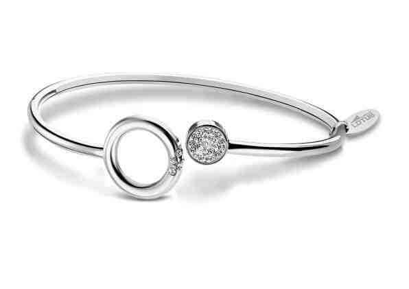 Lotus Style Pevný ocelový náramek se zirkony Woman Basic LS1947-2/2 + 2 měsíce na vrácení zboží