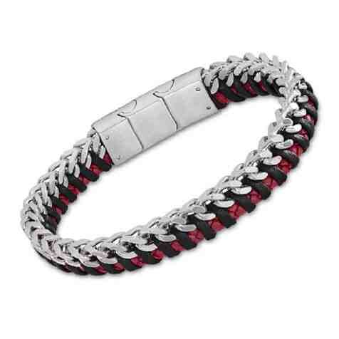 Lotus Style Luxusní pánský bicolor náramek z oceli a kůže Men Basic LS2099-2/4 + 2 měsíce na vrácení zboží