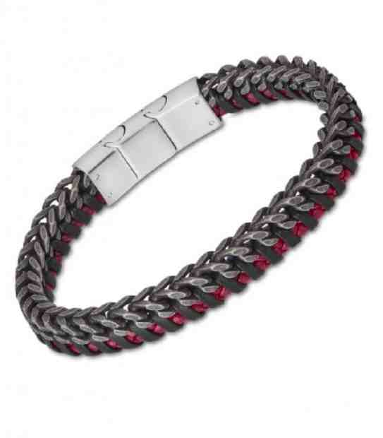 Lotus Style Luxusní pánský náramek z oceli a kůže Men Basic LS2099-2/7 + 2 měsíce na vrácení zboží