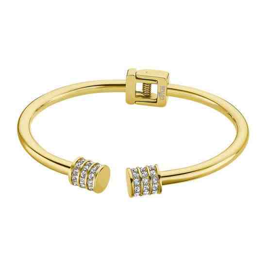 Lotus Style Módní pozlacený náramek se zirkony Woman Basic LS2110-2/2 + 2 měsíce na vrácení zboží