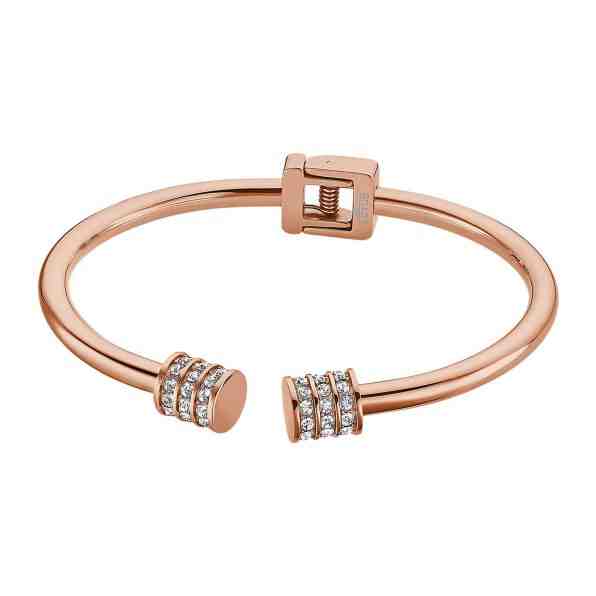 Lotus Style Módní bronzový náramek se zirkony Woman Basic LS2110-2/3 + 2 měsíce na vrácení zboží