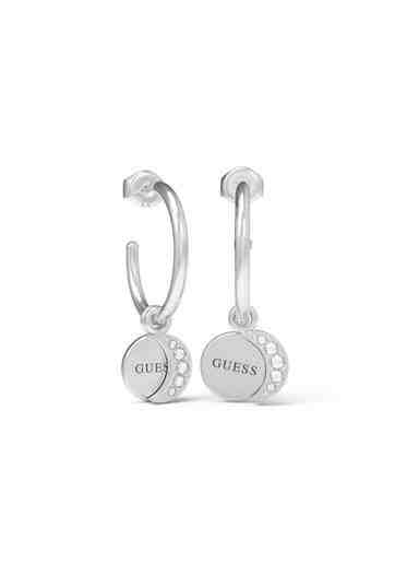 Guess Kruhové náušnice s přívěsky Moon Phases JUBE01191JWRHT/U + 2 měsíce na vrácení zboží