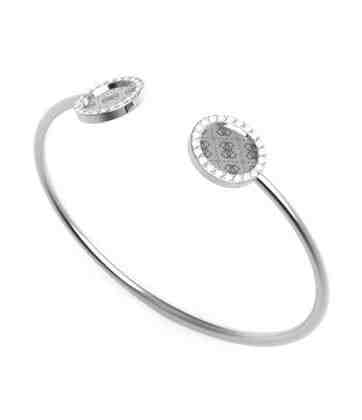 Guess Pevný ocelový náramek s krystaly Round Harmony JUBB01165JWRHS 5,8 x 4,9 cm - S + 2 měsíce na vrácení zboží