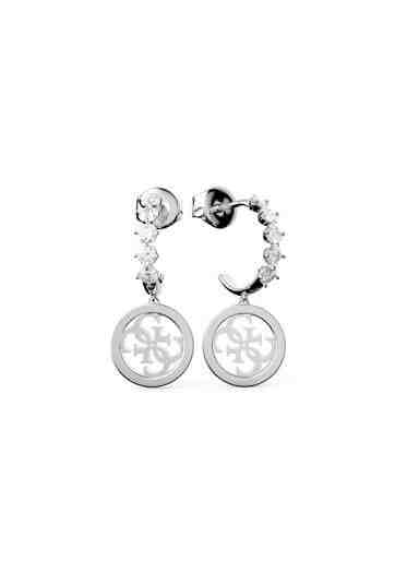 Guess Ocelové náušnice s přívěsky Pure Light JUBE01112JWRHT/U + 2 měsíce na vrácení zboží