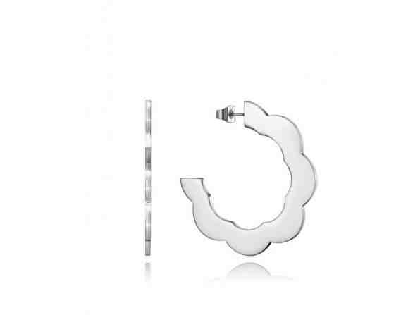 Viceroy Nadčasové ocelové kruhové náušnice Kiss 15112E01000 + 2 měsíce na vrácení zboží