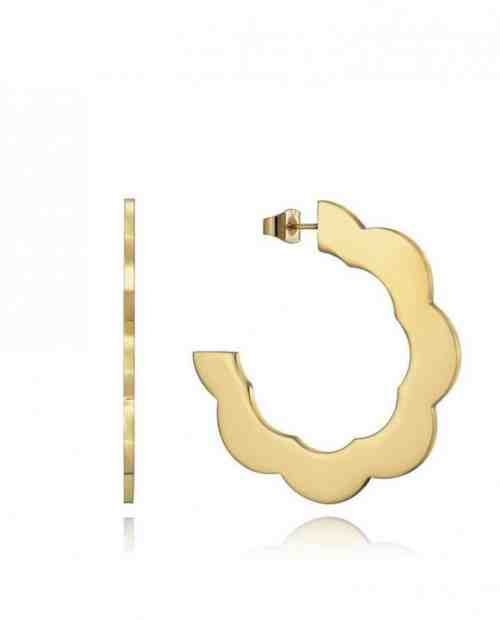 Viceroy Nadčasové ocelové kruhové náušnice Kiss 15112E01012 + 2 měsíce na vrácení zboží