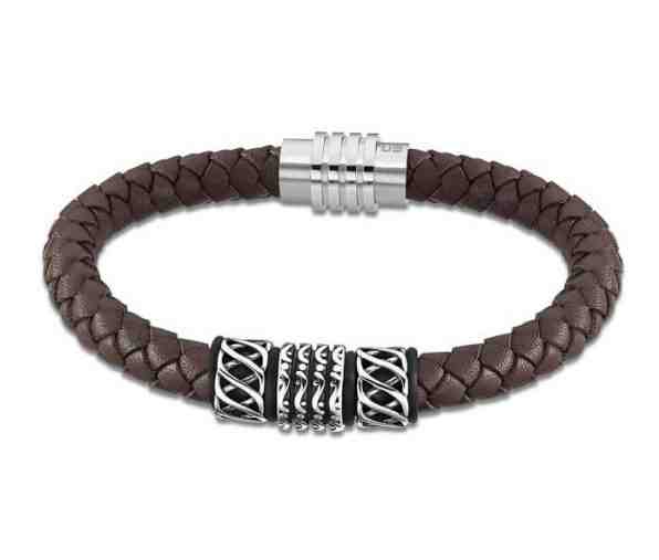 Lotus Style Luxusní kožený náramek Dark Style LS2072-2/1 + 2 měsíce na vrácení zboží