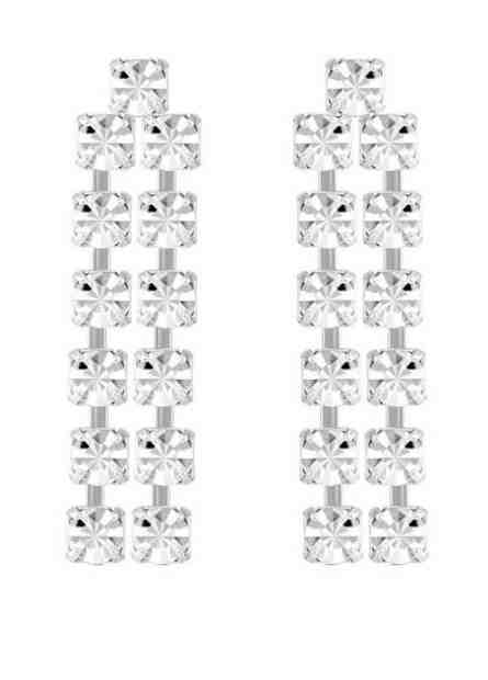 Preciosa Štrasové náušnice Carina s českým křišťálem Preciosa 2556 00 + 2 měsíce na vrácení zboží