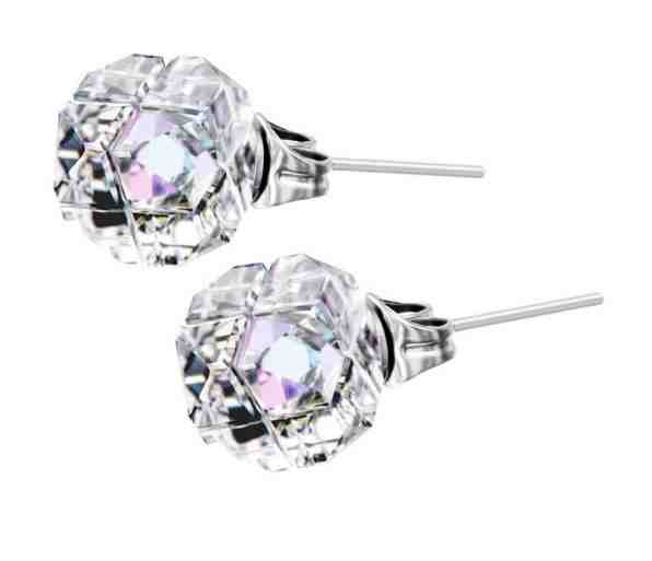 Preciosa Stříbrné náušnice Arctic Dream s českým křišťálem Preciosa 6272 43 + 2 měsíce na vrácení zboží