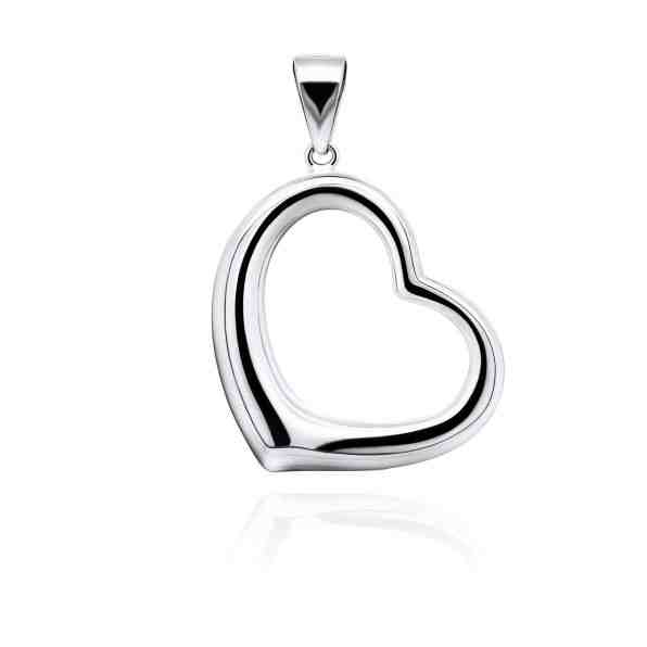 Brilio Silver Něžný stříbrný přívěsek srdce PT08W + 2 měsíce na vrácení zboží