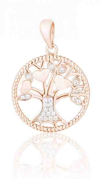 JVD Něžný bronzový přívěsek se zirkony Strom života SVLP0755XF6RO00 + 2 měsíce na vrácení zboží