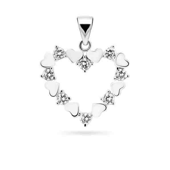 Brilio Silver Něžný stříbrný přívěsek s čirými zirkony PT19W + 2 měsíce na vrácení zboží