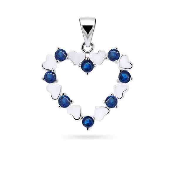 Brilio Silver Něžný stříbrný přívěsek s tmavě modrými zirkony PT19WB + 2 měsíce na vrácení zboží