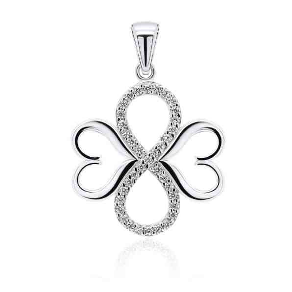 Brilio Silver Něžný přívěsek ze stříbra pro štěstí PT23W + 2 měsíce na vrácení zboží