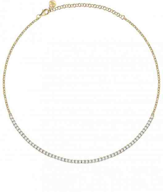 Morellato Luxusní pozlacený náhrdelník s zirkony Scintille SAQF04 + 2 měsíce na vrácení zboží