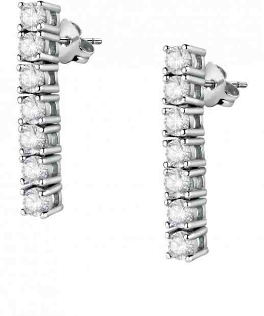 Morellato Minimalistické náušnice s čirými zirkony Scintille SAQF07 + 2 měsíce na vrácení zboží