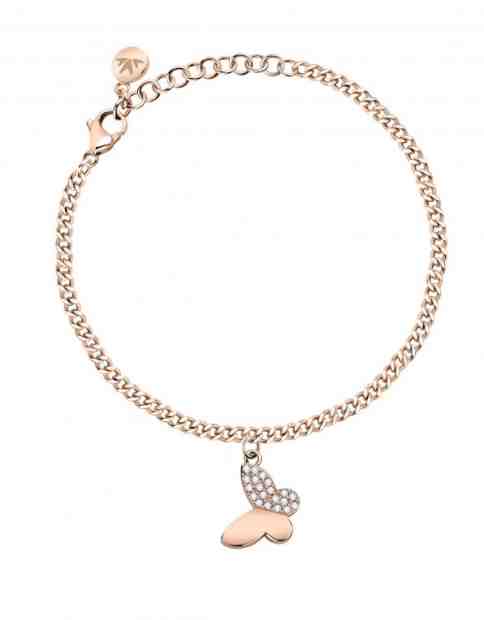 Morellato Hravý bronzový náramek s motýlkem Passioni SAUN12 + 2 měsíce na vrácení zboží