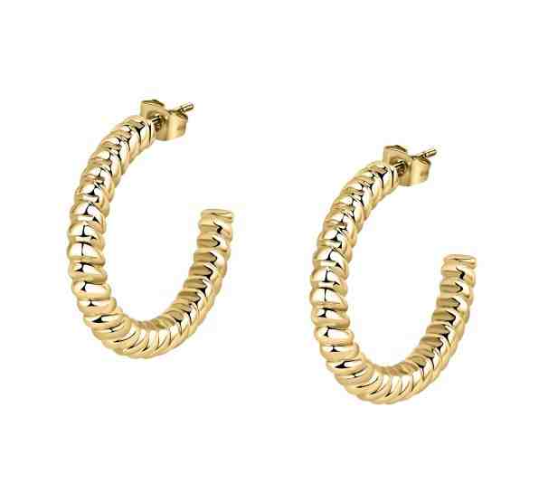 Morellato Elegantní pozlacené náušnice kruhy Creole SAUP02 + 2 měsíce na vrácení zboží