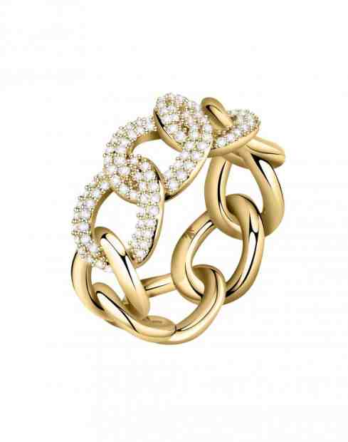 Morellato Elegantní pozlacený prsten s krystaly Incontri SAUQ110 52 mm + 2 měsíce na vrácení zboží