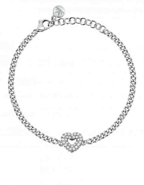 Morellato Jedinečný ocelový náramek se srdíčkem Incontri SAUQ18 + 2 měsíce na vrácení zboží