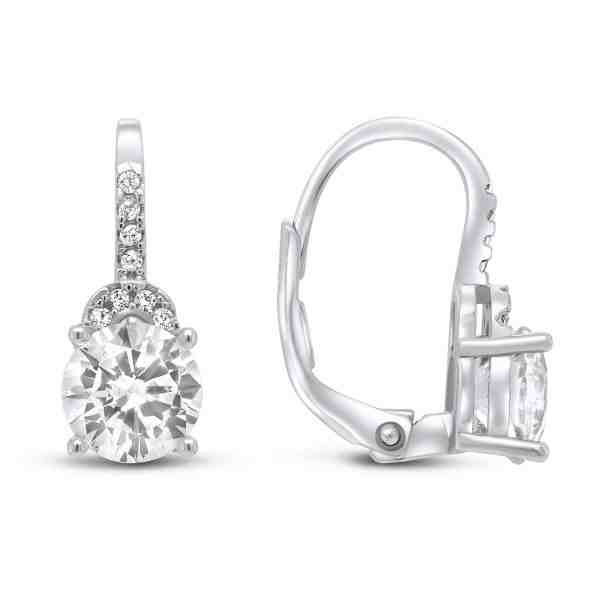 Brilio Silver Okouzlující stříbrné náušnice se zirkony EA117W + 2 měsíce na vrácení zboží