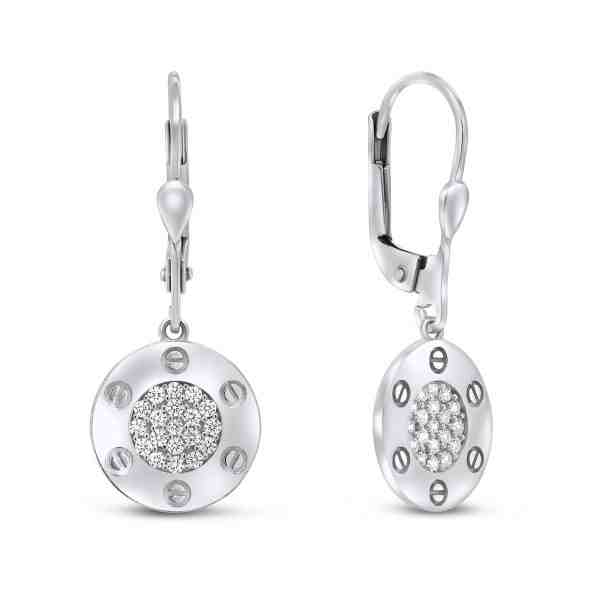 Brilio Silver Trendy stříbrné visací náušnice EA144W + 2 měsíce na vrácení zboží