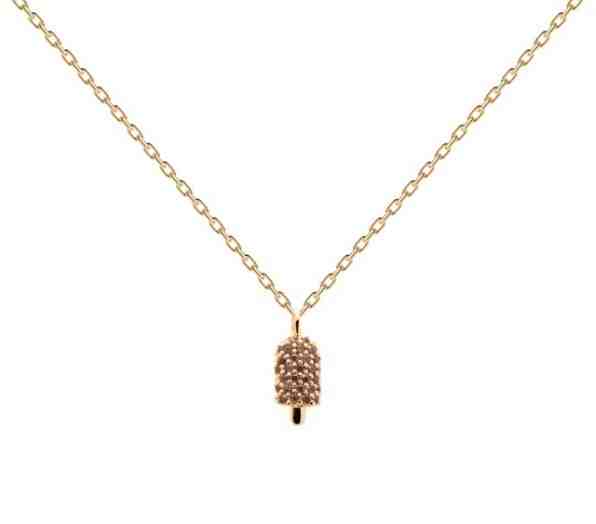 PDPAOLA Pozlacený náhrdelník pro matku i dceru POPSICLE DREAM Gold CO01-235-U (řetízek, přívěsek) + 2 měsíce na vrácení zboží