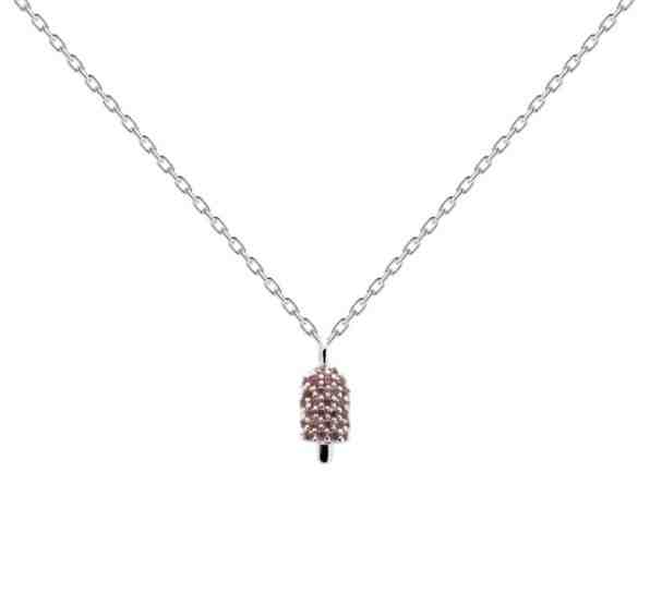 PDPAOLA Stříbrný náhrdelník pro matku i dceru POPSICLE DREAM Silver CO02-235-U (řetízek, přívěsek) + 2 měsíce na vrácení zboží