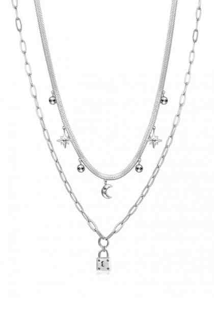 Brosway Dvojitý ocelový náhrdelník s přívěsky Chant BAH47 + 2 měsíce na vrácení zboží