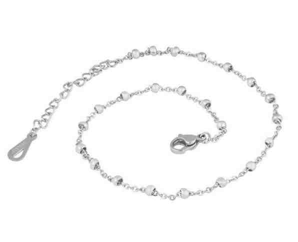 Troli Elegantní kuličkový náramek z oceli + 2 měsíce na vrácení zboží