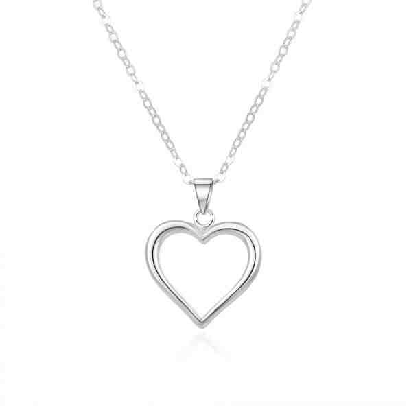 Beneto Romantický stříbrný náhrdelník AGS1013/47 (řetízek, přívěsek) + 2 měsíce na vrácení zboží