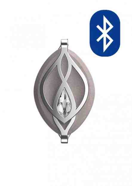 Bellabeat Stylový chytrý přívěsek s příslušenstvím Leaf Crystal Silver HT-40LF-WS-01 + 2 měsíce na vrácení zboží