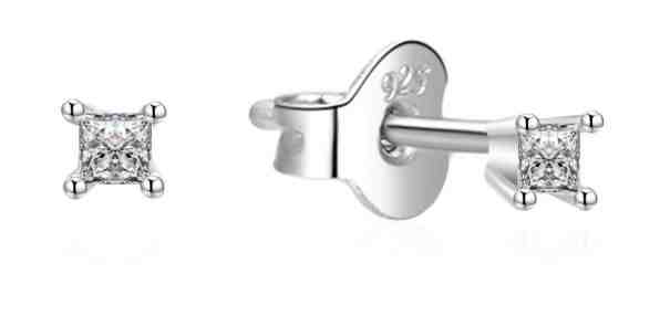 Beneto Stříbrné náušnice se zirkonem AGUP2442 + 2 měsíce na vrácení zboží