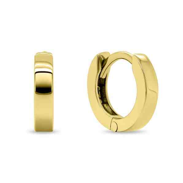 Brilio Silver Nadčasové pozlacené náušnice EA203Y + 2 měsíce na vrácení zboží