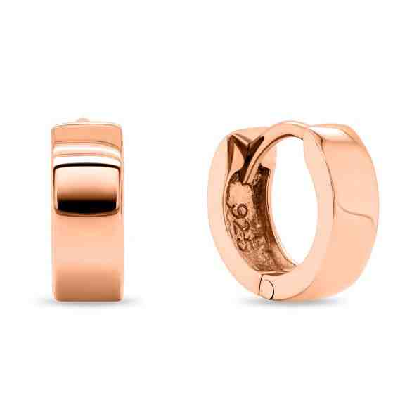 Brilio Silver Minimalistické bronzové kruhové náušnice EA204R + 2 měsíce na vrácení zboží