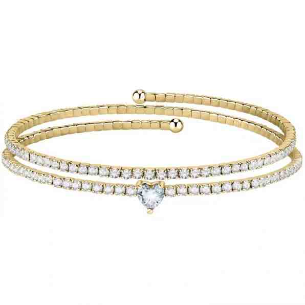 La Petite Story Pozlacený dvojitý náramek se srdíčkem Love LPS05ASD24 + 2 měsíce na vrácení zboží