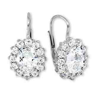 Brilio Luxusní náušnice z bílého zlata 239 001 00139 07 + 2 měsíce na vrácení zboží