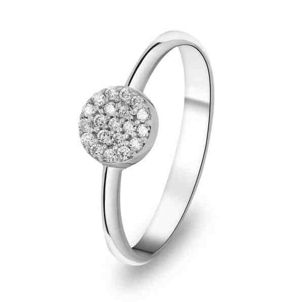 Brilio Silver Třpytivý dámský prsten s čirými zirkony RI010W 50 mm + 2 měsíce na vrácení zboží