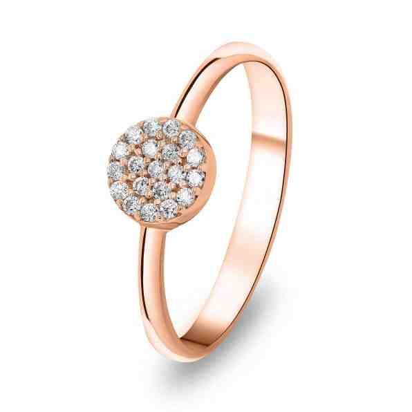 Brilio Silver Třpytivý bronzový prsten s čirými zirkony RI010R 52 mm + 2 měsíce na vrácení zboží