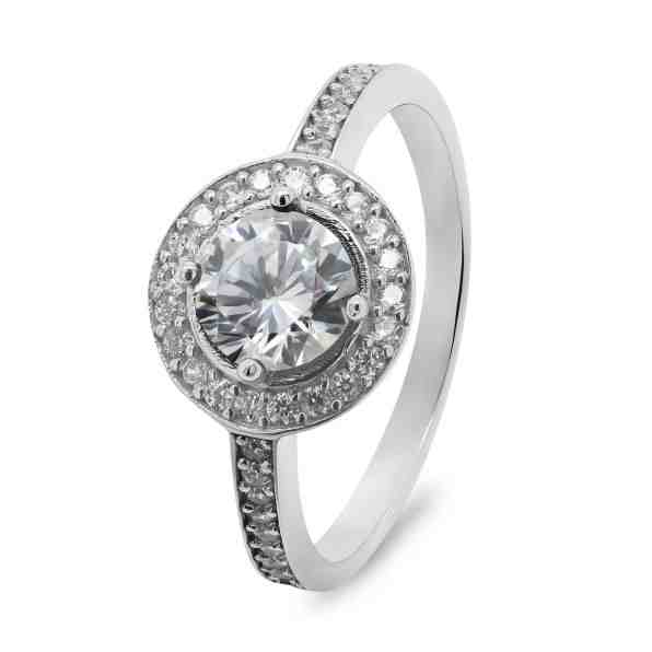 Brilio Silver Stříbrný zásnubní prsten RI025W 56 mm + 2 měsíce na vrácení zboží