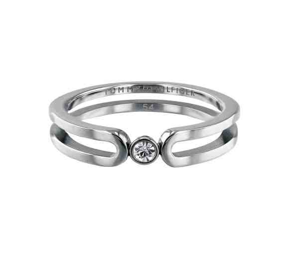 Tommy Hilfiger Jemný ocelový prsten s krystalem TH2780100 58 mm + 2 měsíce na vrácení zboží